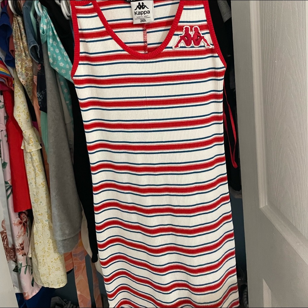 KAPPA/ ZARA stripped jumpsuit